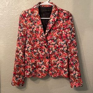 Zara Women Floral Blazer